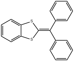 1,3-Benzodithiole, 2-(diphenylmethylene)- 结构式
