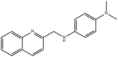 1-N,1-N-二甲基-4-N-(喹啉-2-基甲基)苯-1,4-二胺 结构式