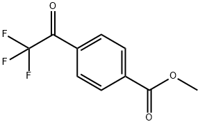 4-(2,2,2-三氟乙酰基)苯甲酸甲酯 结构式