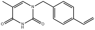 1-(4-乙烯基苄基)胸腺嘧啶 结构式
