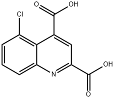 2,4-Quinolinedicarboxylic acid, 5-chloro- 结构式