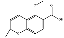 5-Methoxy-2,2-dimethyl-2H-chromene-6-carboxylic Acid 结构式