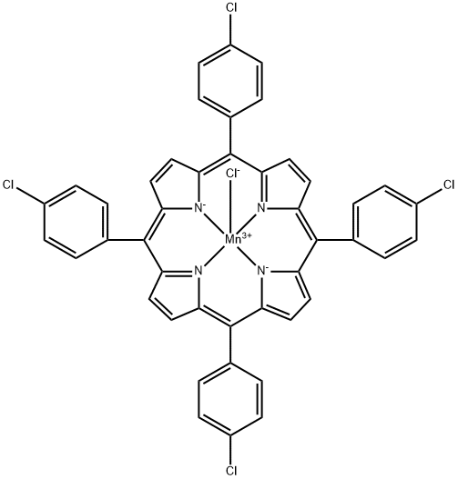 四对氯代苯基卟啉锰 结构式