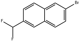 Naphthalene, 2-bromo-6-(difluoromethyl)- 结构式
