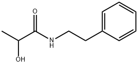 2-hydroxy-N-(2-phenylethyl)propanamide 结构式