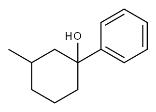 Cyclohexanol, 3-methyl-1-phenyl- 结构式