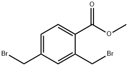 Benzoic acid, 2,4-bis(bromomethyl)-, methyl ester 结构式