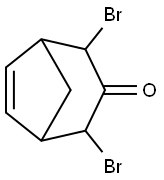 Bicyclo[3.2.1]oct-6-en-3-one, 2,4-dibromo- 结构式