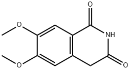 6,7-二甲氧基异喹啉-1,3(2H,4H)-二酮 结构式