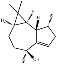 1H-Cycloprop[e]azulen-4-ol, 1a,2,3,4,6,7,7a,7b-octahydro-1,1,4,7-tetramethyl-, (1aR,4S,7R,7aS,7bR)- 结构式