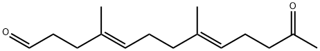 4,8-Tridecadienal, 4,8-dimethyl-12-oxo-, (4E,8E)- 结构式
