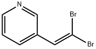 Pyridine, 3-(2,2-dibromoethenyl)- 结构式