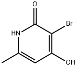 2(1H)-Pyridinone, 3-bromo-4-hydroxy-6-methyl- 结构式