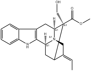 (+)-阿枯米定碱 结构式