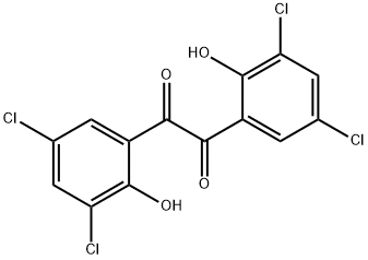 Ethanedione, bis(3,5-dichloro-2-hydroxyphenyl)- (9CI) 结构式