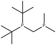 (Di-tert-butylphosphino)(dimethylphosphino)methane 结构式