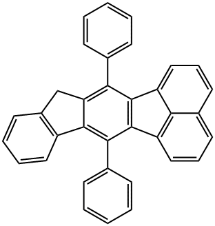 12H茚并[1,2-K]荧蒽,7,13-二苯基- 结构式