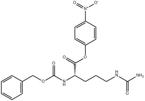 NCBZ-L-瓜氨酸对硝基苯酯 结构式