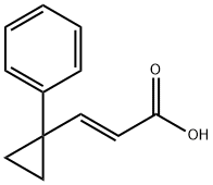 2-Propenoic acid, 3-(1-phenylcyclopropyl)-, (E)- (9CI) 结构式