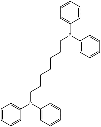 7-diphenylphosphanylheptyl(diphenyl)phosphane 结构式