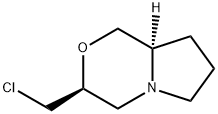 1H-Pyrrolo[2,1-c][1,4]oxazine, 3-(chloromethyl)hexahydro-, (3S,8aR)- 结构式