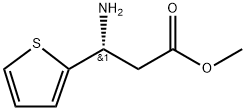 METHYL (3R)-3-AMINO-3-(THIOPHEN-2-YL)PROPANOATE 结构式