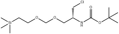 5,7-Dioxa-2-aza-10-silaundecanoic acid, 3-(chloromethyl)-10,10-dimethyl-, 1,1-dimethylethyl ester, (3R)- 结构式