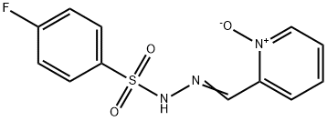 Benzenesulfonic acid, 4-fluoro-, 2-[(1-oxido-2-pyridinyl)methylene]hydrazide 结构式