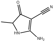 2-氨基-5-甲基-4-氧代-4,5-二氢-1H-吡咯-3-甲腈 结构式
