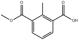 3-(甲氧羰基)-2-甲基苯甲酸 结构式