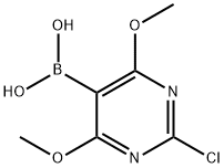 Boronic acid, B-(2-chloro-4,6-dimethoxy-5-pyrimidinyl)- 结构式