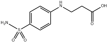 3-[(4-氨磺酰基苯基)氨基]丙酸 结构式