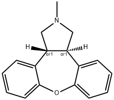 (3aS,12bS)-2-Methyl-2,3,3a,12b-tetrahydro-1H-dibenzo[2,3:6,7]oxepino[4,5-c]pyrrole 结构式