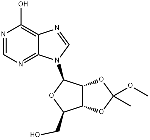 2'',3''-O-(1-Methoxyethylidene)-inosine 结构式