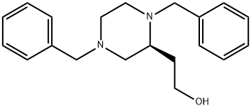 2-PIPERAZINEETHANOL, 1,4-BIS(PHENYLMETHYL)-, (2S)- 结构式