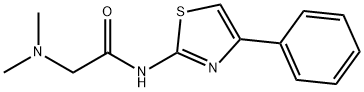Acetamide, 2-(dimethylamino)-N-(4-phenyl-2-thiazolyl)- 结构式