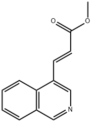 2-Propenoic acid, 3-(4-isoquinolinyl)-, methyl ester, (2E)- 结构式