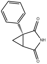 3-Azabicyclo[3.1.0]hexane-2,4-dione, 1-phenyl-, (1R)- (9CI) 结构式