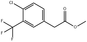 Benzeneacetic acid, 4-chloro-3-(trifluoromethyl)-, methyl ester 结构式