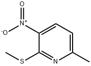 Pyridine, 6-methyl-2-(methylthio)-3-nitro- 结构式