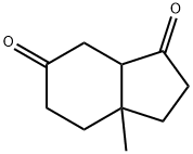 1H-Indene-1,6(2H)-dione, hexahydro-3a-methyl- 结构式