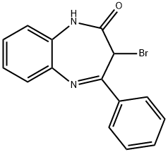 2H-1,5-Benzodiazepin-2-one, 3-bromo-1,3-dihydro-4-phenyl- 结构式