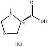 4-Thiazolidinecarboxylic acid, hydrochloride (1:1), (4R)- 结构式