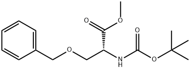 (2R)-3-(苄氧基)-2-{[(叔丁氧基)羰基]氨基}丙酸甲酯 结构式