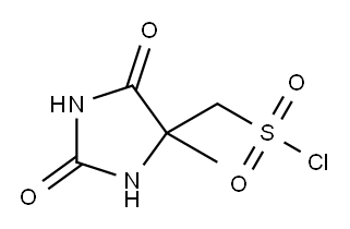 4-Imidazolidinemethanesulfonyl chloride, 4-methyl-2,5-dioxo- 结构式