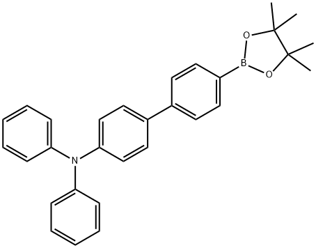 [1,1'-Biphenyl]-4-amine, N,N-diphenyl-4'-(4,4,5,5-tetramethyl-1,3,2-dioxaborolan-2-yl)- 结构式
