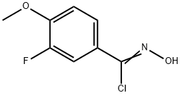 3-氟-N-羟基-4-甲氧基苯-1-碳亚胺酰氯 结构式