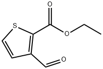 3-甲酰基噻吩-2-羧酸乙酯 结构式