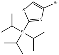 4-溴-2-(三异丙基甲硅烷基)噻唑 结构式