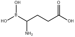 Butanoic acid, 4-amino-4-borono- (9CI) 结构式
